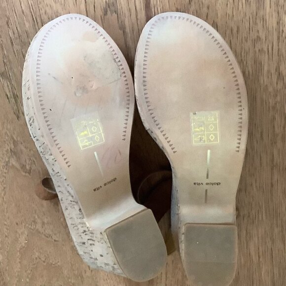 DOLCE VITA PLATFORM CORK SANDALS - Picture 10 of 12